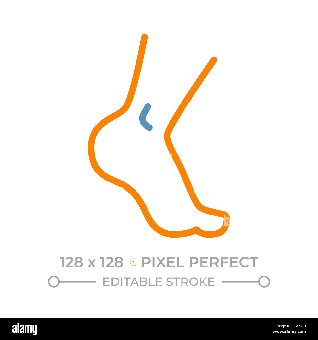 Footwear two color line icon Stock Vector