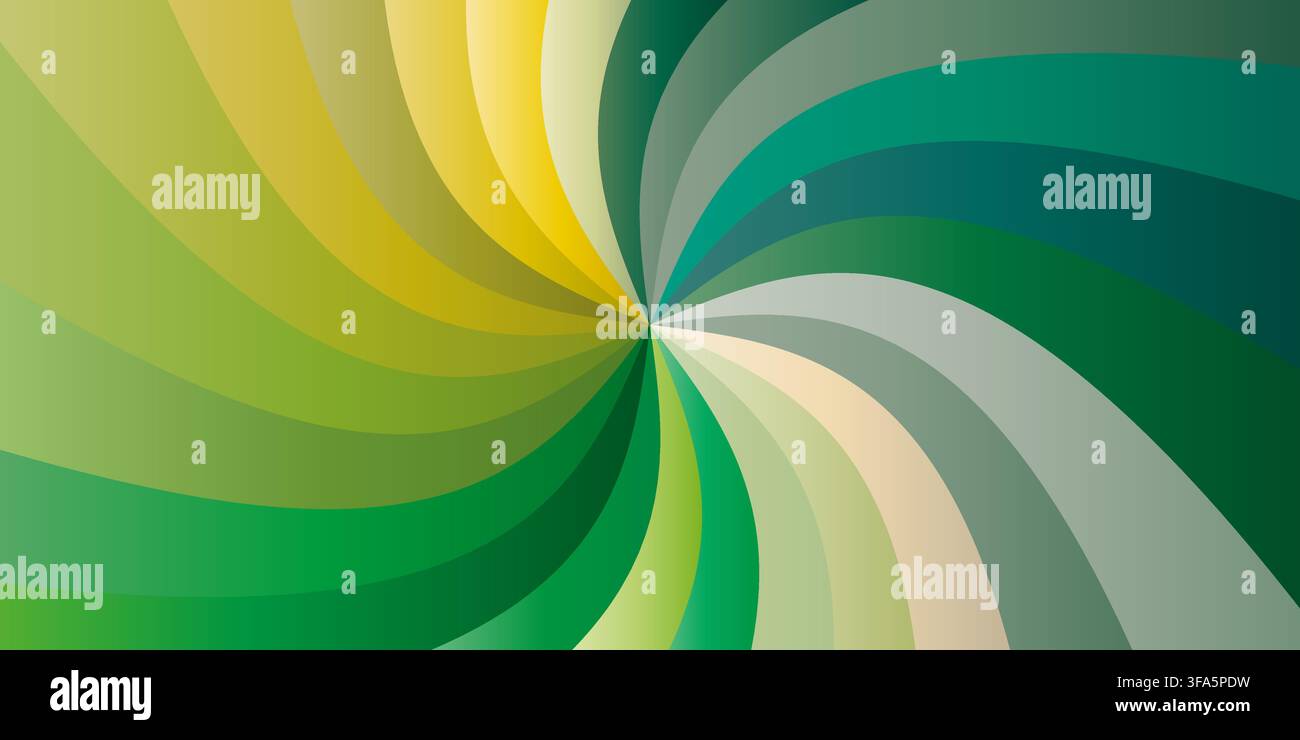 Retro wave lines and sunbursts backgrounds set. Trippy wavy stripes and distorted curly textures collection. Psychedelic orange, green and yellow groovy distorted wallpapers. Banners or posters Stock Vector