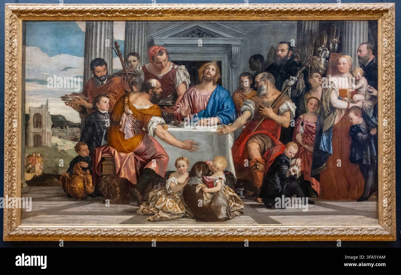 Paolo veronese the wedding at cana hi-res stock photography and