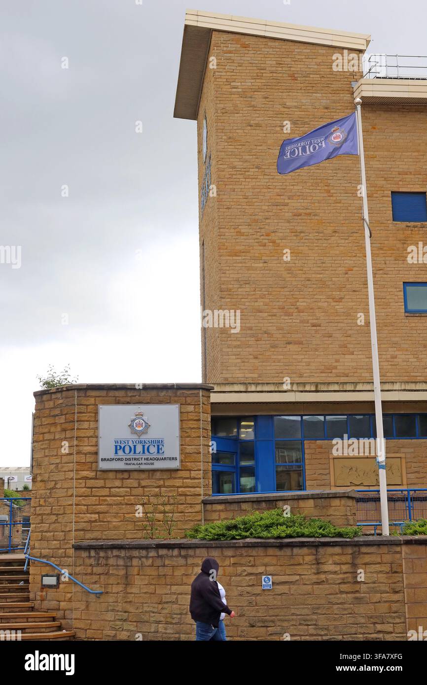 West Yorkshire Police Bradford district headquarters at Trafalgar House Stock Photo