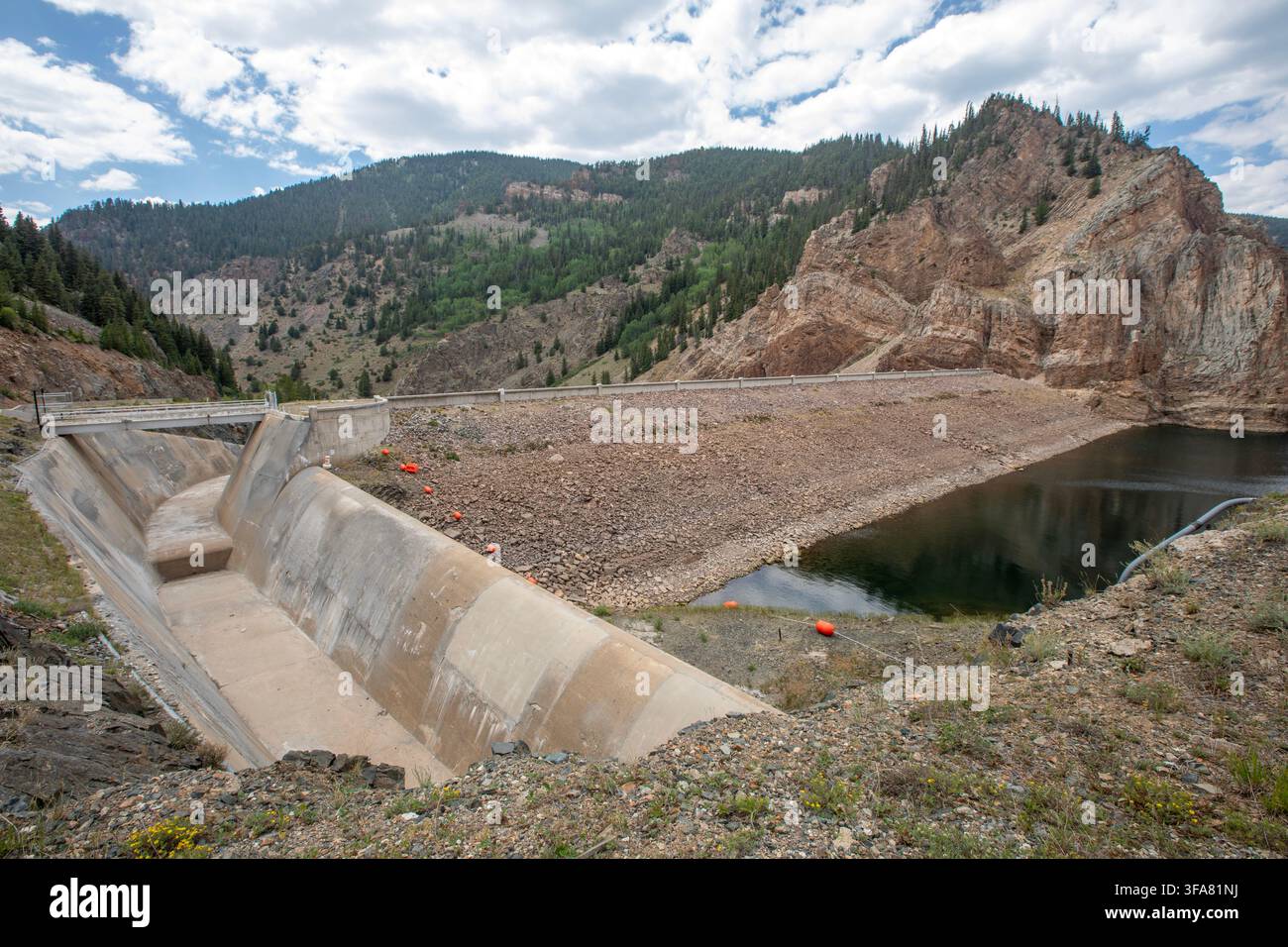 Abbeyville, Colorado - August 2026 - The dam and spillway at the Taylor ...