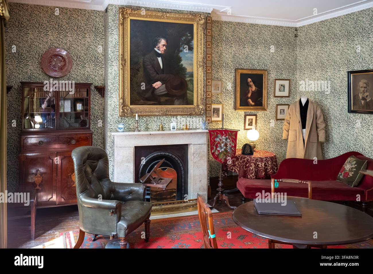 The Drawing room at Carlyles House, London Stock Photo
