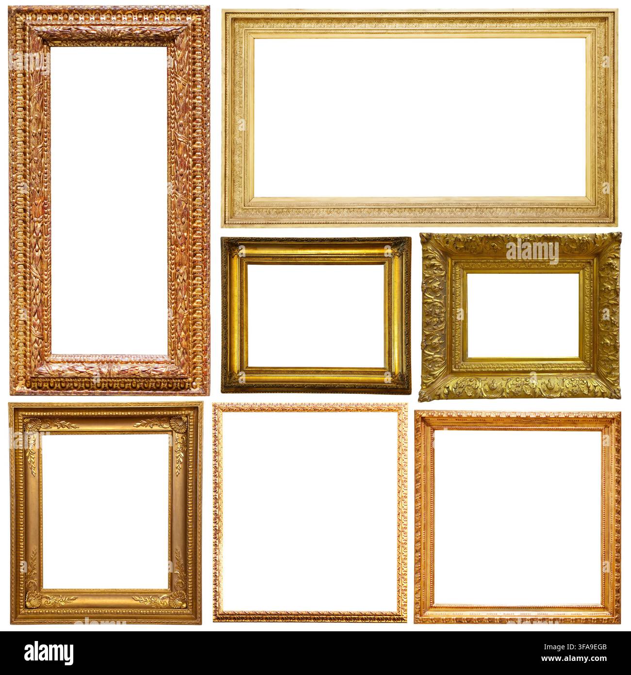 Picture frames isolated on white Stock Photo