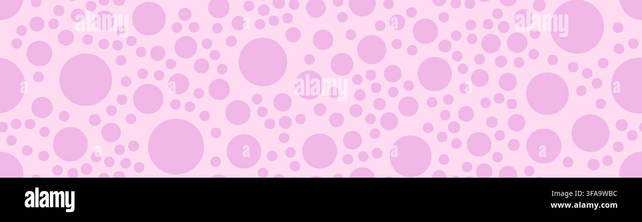 Polkadot seamless pattern in soft pink. Stock Vector