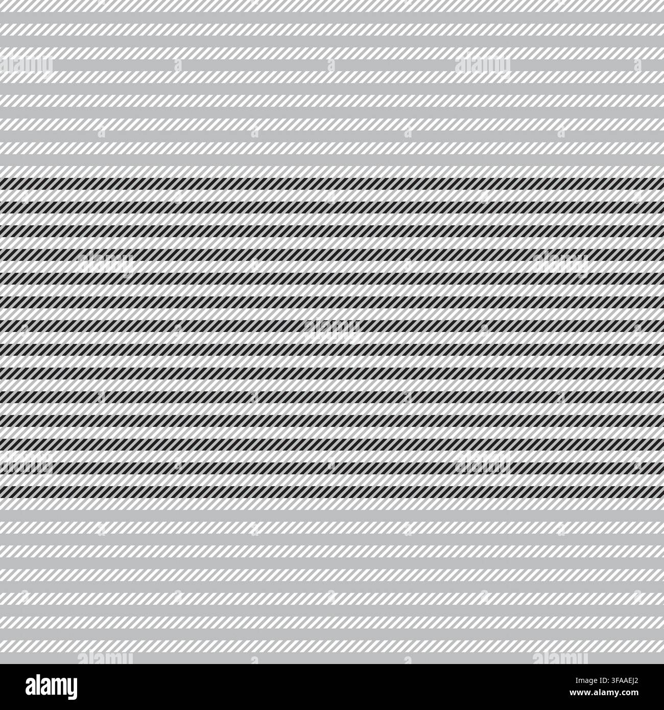 Grey Horizontal Striped seamless pattern design for fashion and home textiles, graphics and backgrounds Stock Vector