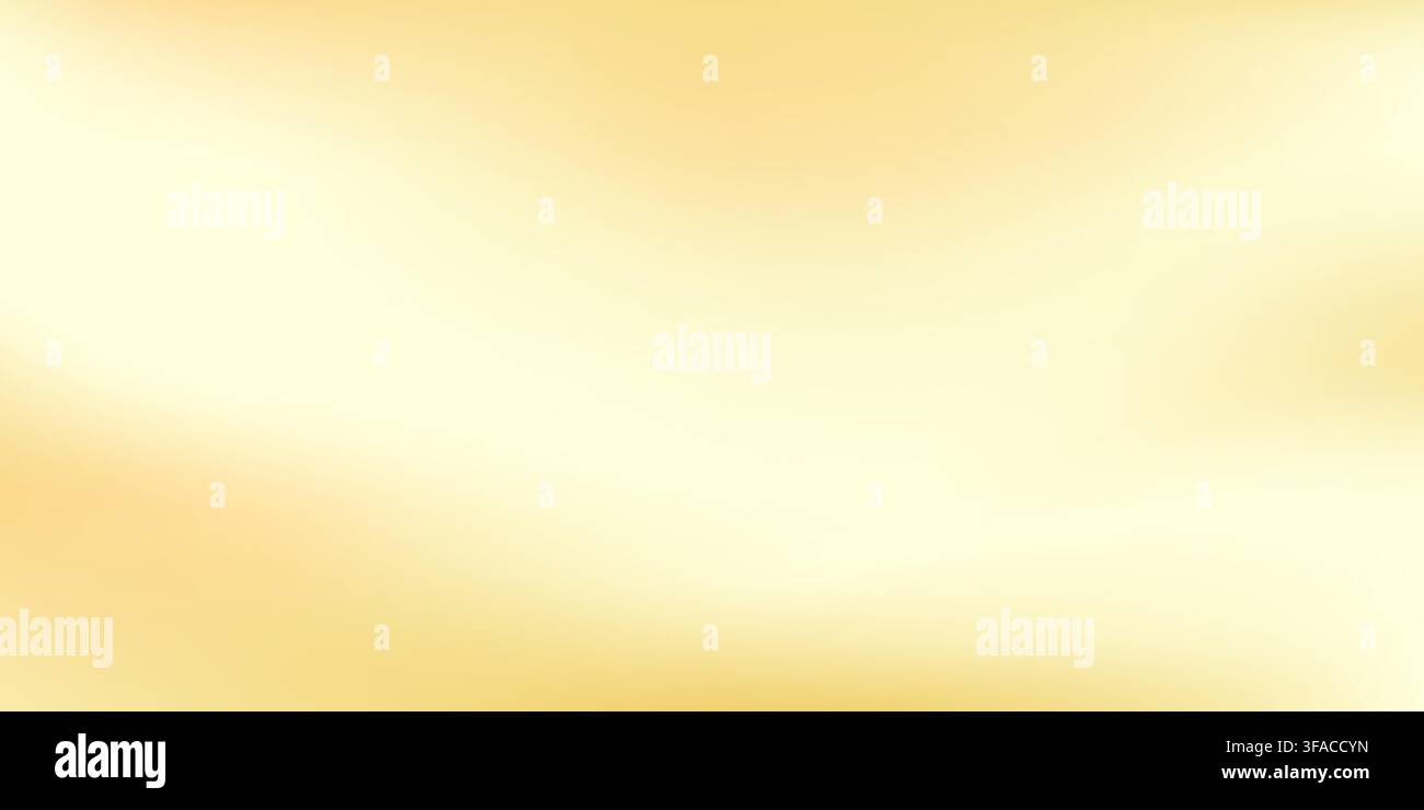 Pastel yellow vanilla cream gradient background Stock Vector