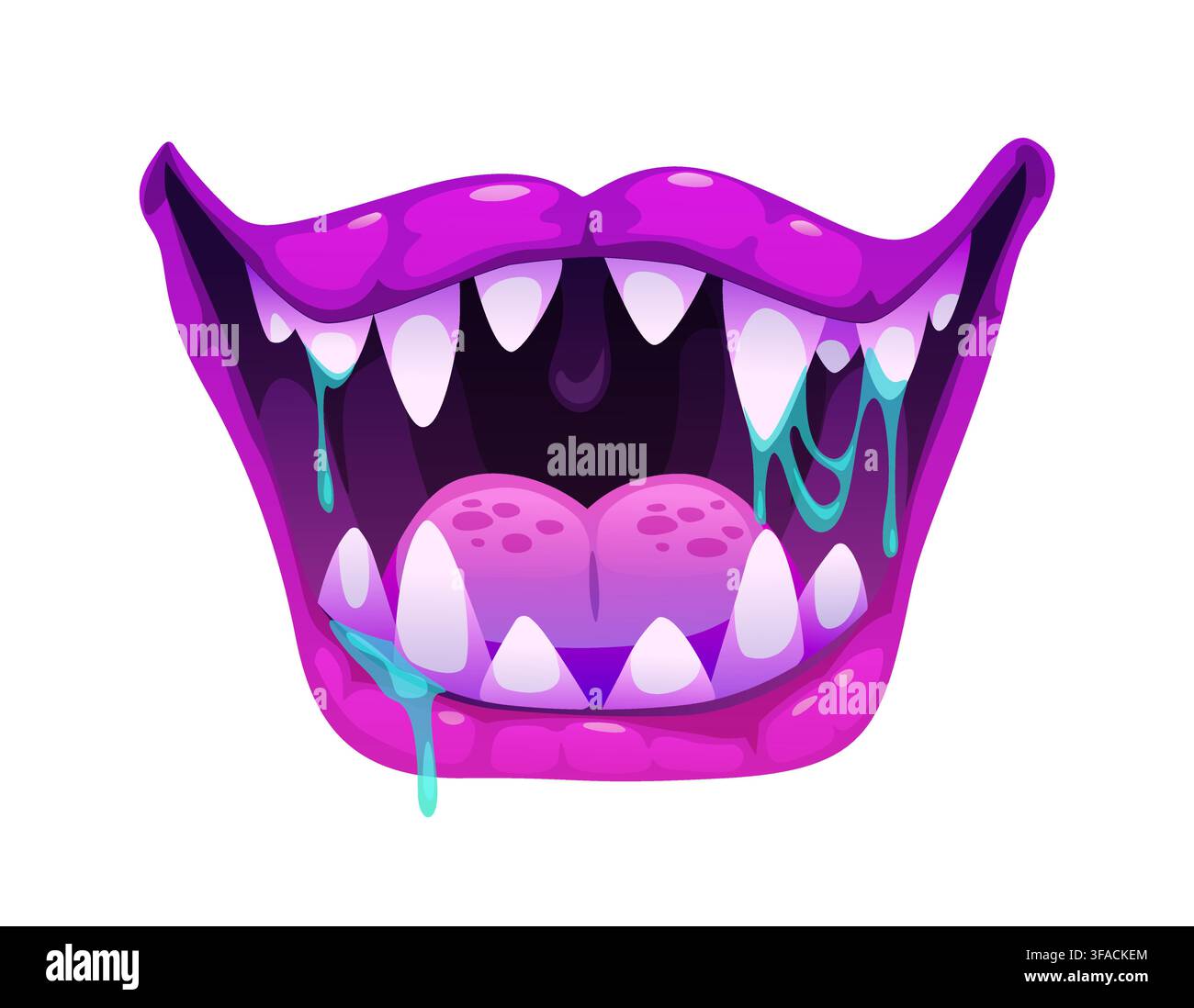 Demon mouth Stock Vector Images - Alamy