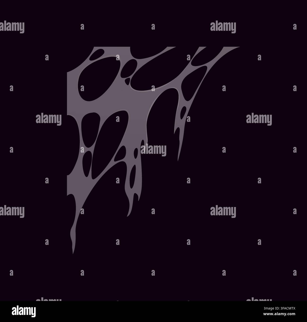Cartoon Halloween cobweb and spiderweb gray slime Stock Vector