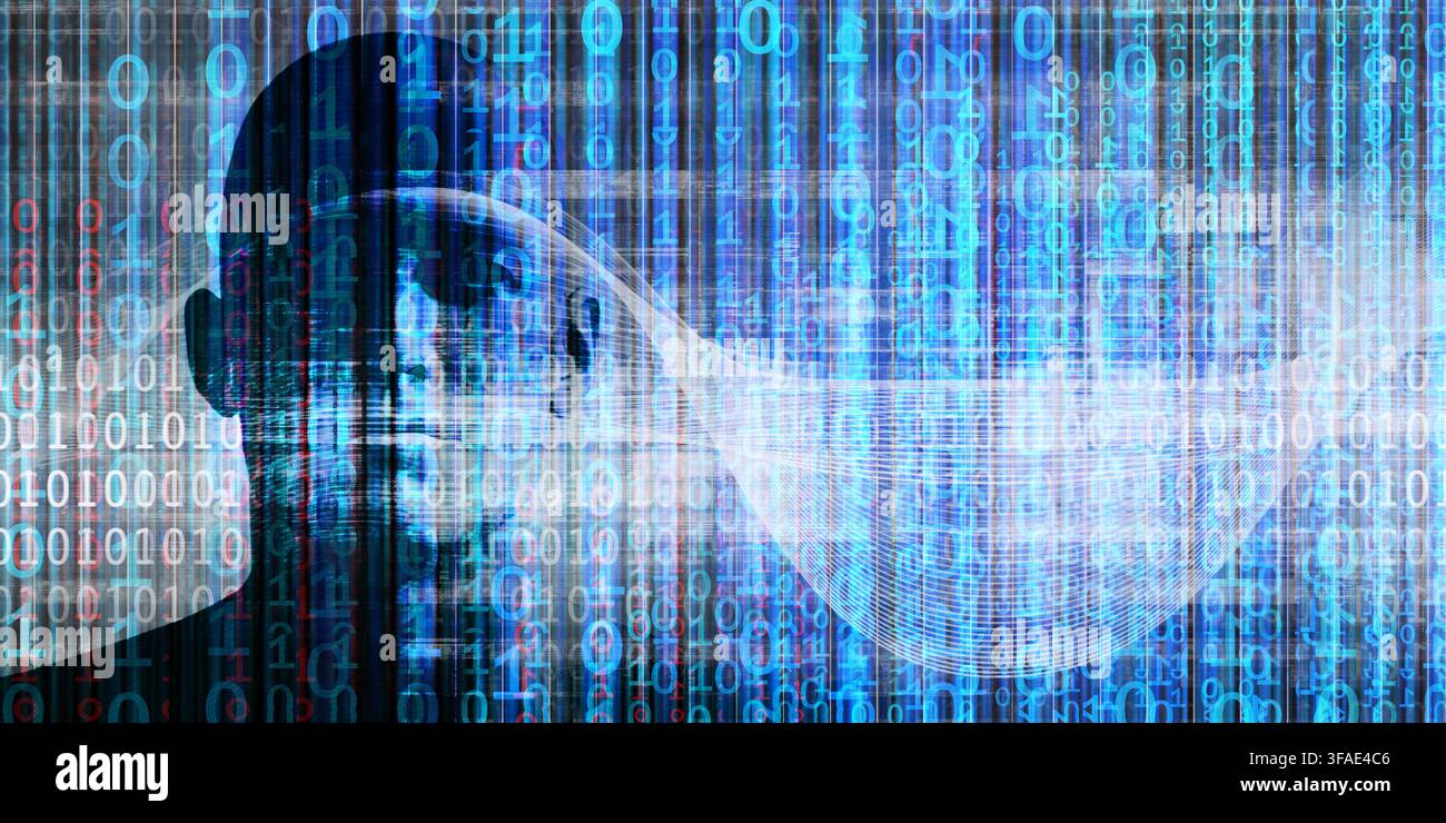 Distributed Artificial Intelligence Network Utilizing Edge Computing Stock Photo