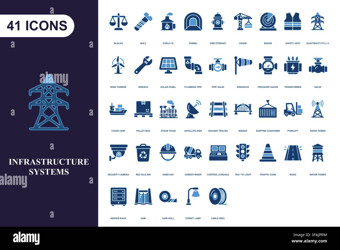 Utility infrastructure vector vectors hi-res stock photography and ...