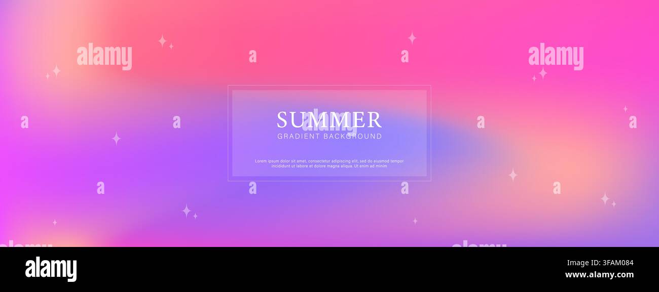 UV gradient background. Defocused vibrant pink blue soft flecks texture. Vector backdrop Stock Vector