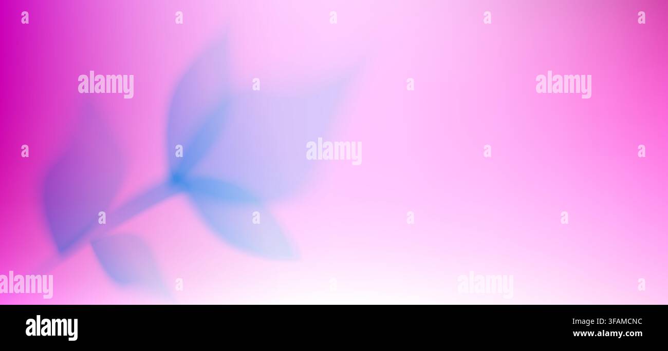 Abstract spring composition, blurred flower silhouette on gentle pink gradient backdrop, evoking natural beauty with watercolor-like soft transitions Stock Vector