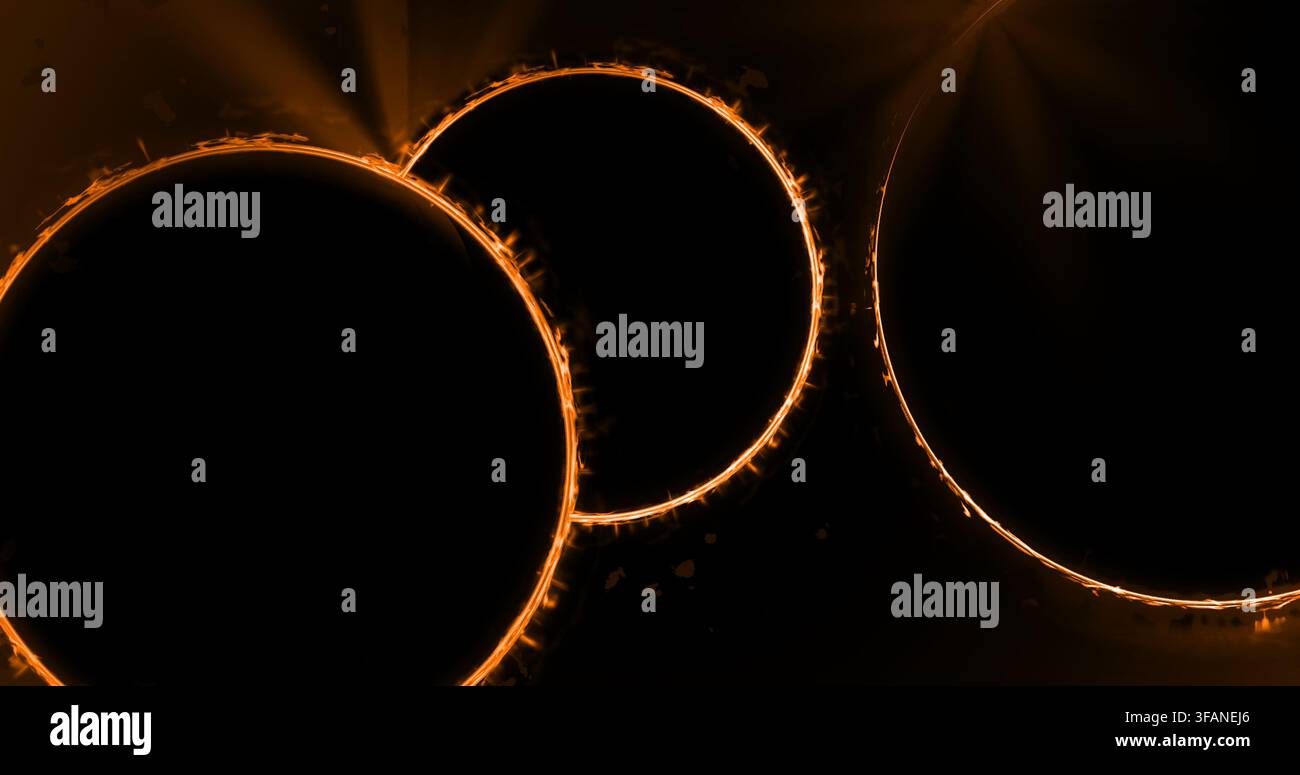Abstract cosmic eclipse energy rings hi-res stock photography and ...
