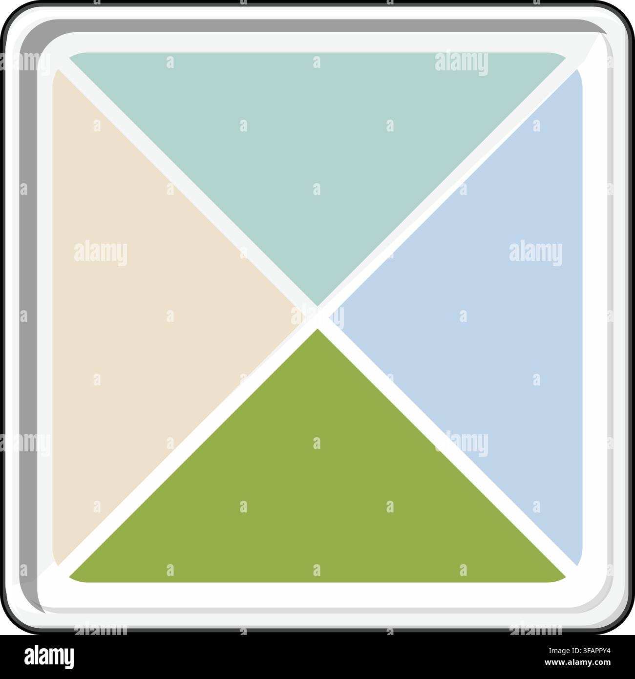 Portion control plate concept for healthy eating Stock Vector