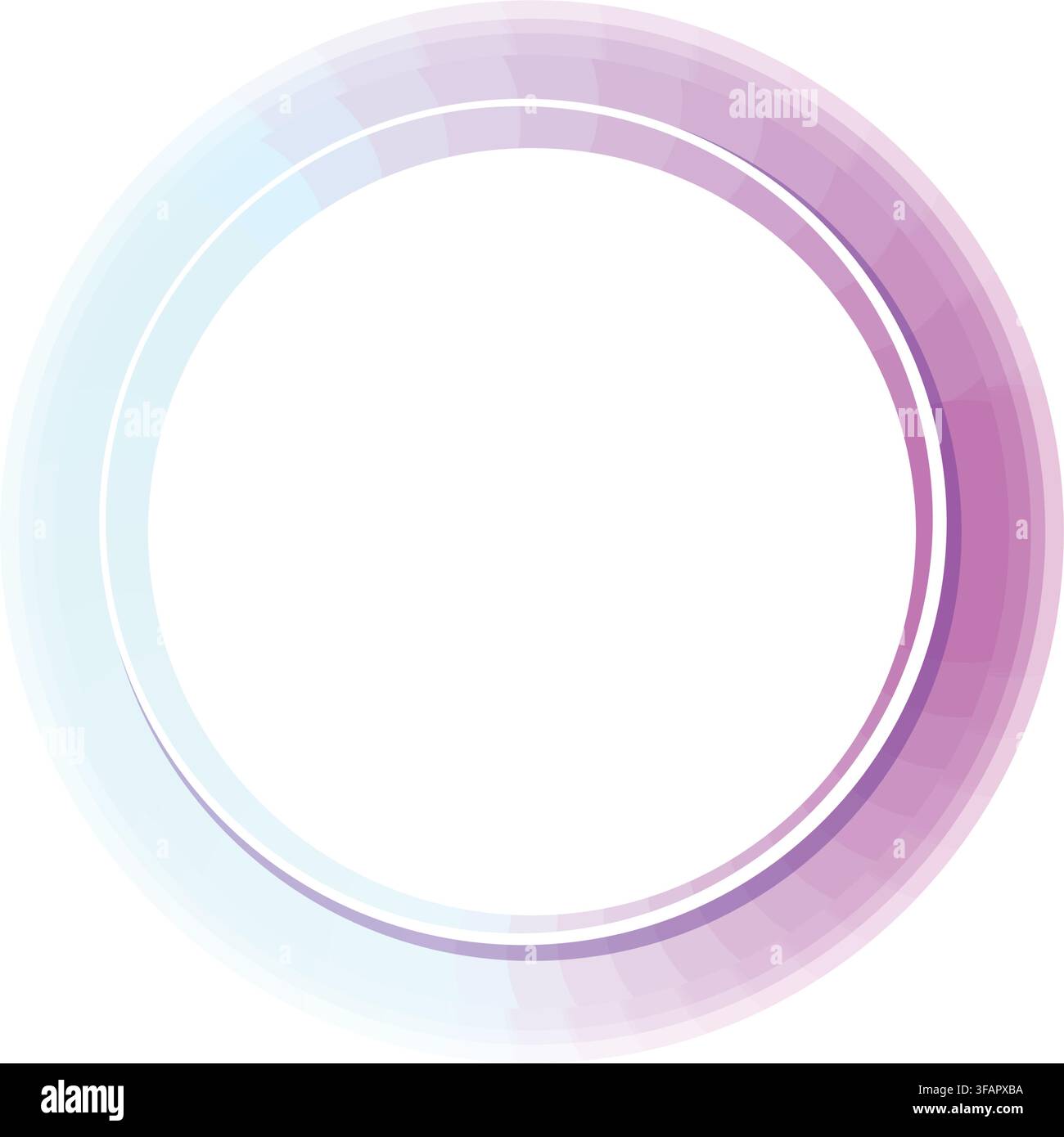 Abstract circle developing soft gradient color transition Stock Vector