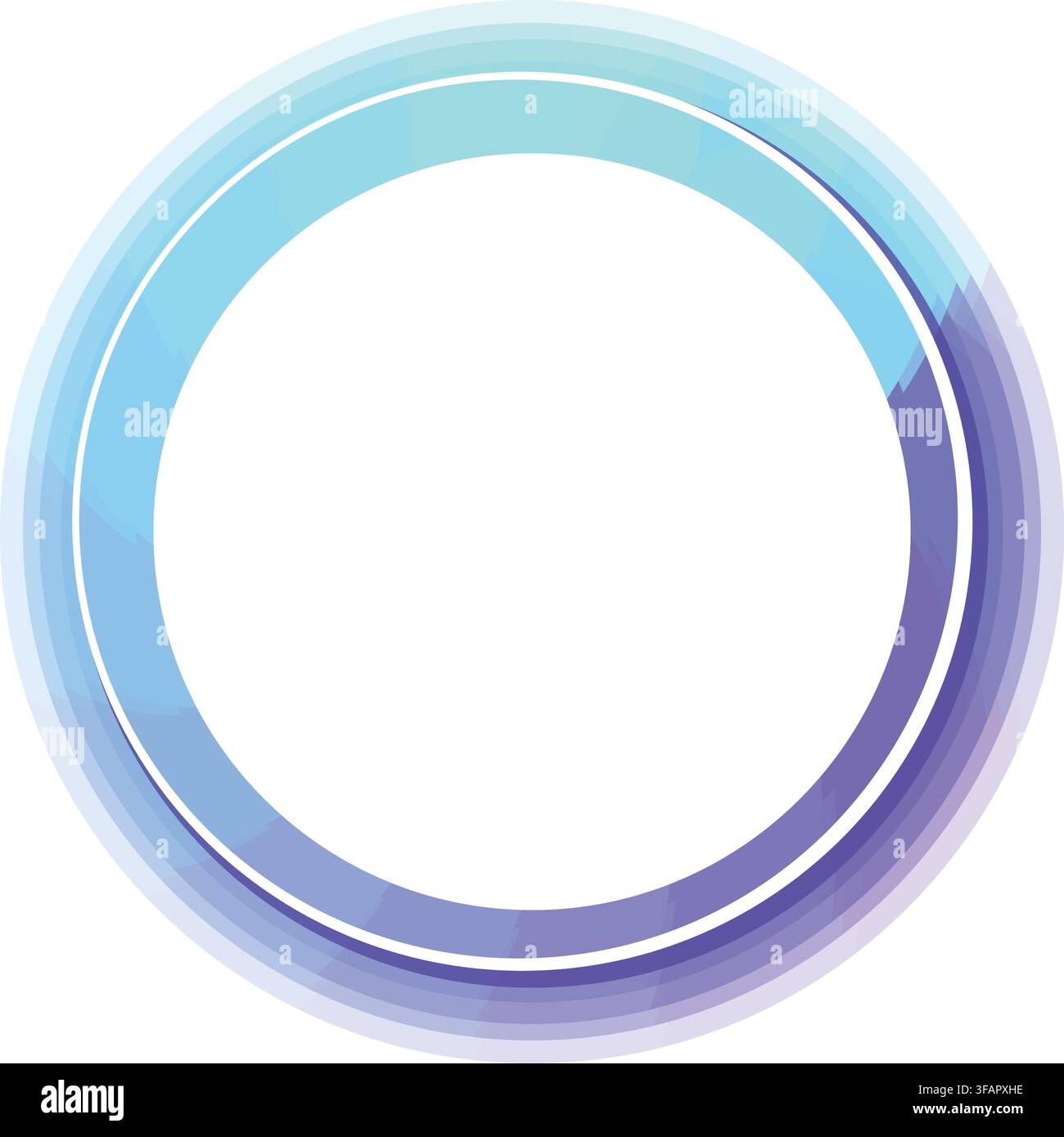 Abstract circle developing soft glowing gradient colors Stock Vector