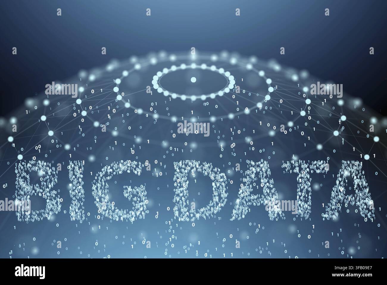 The concept illustration for big data and data mining - 3D rendering Stock Photo