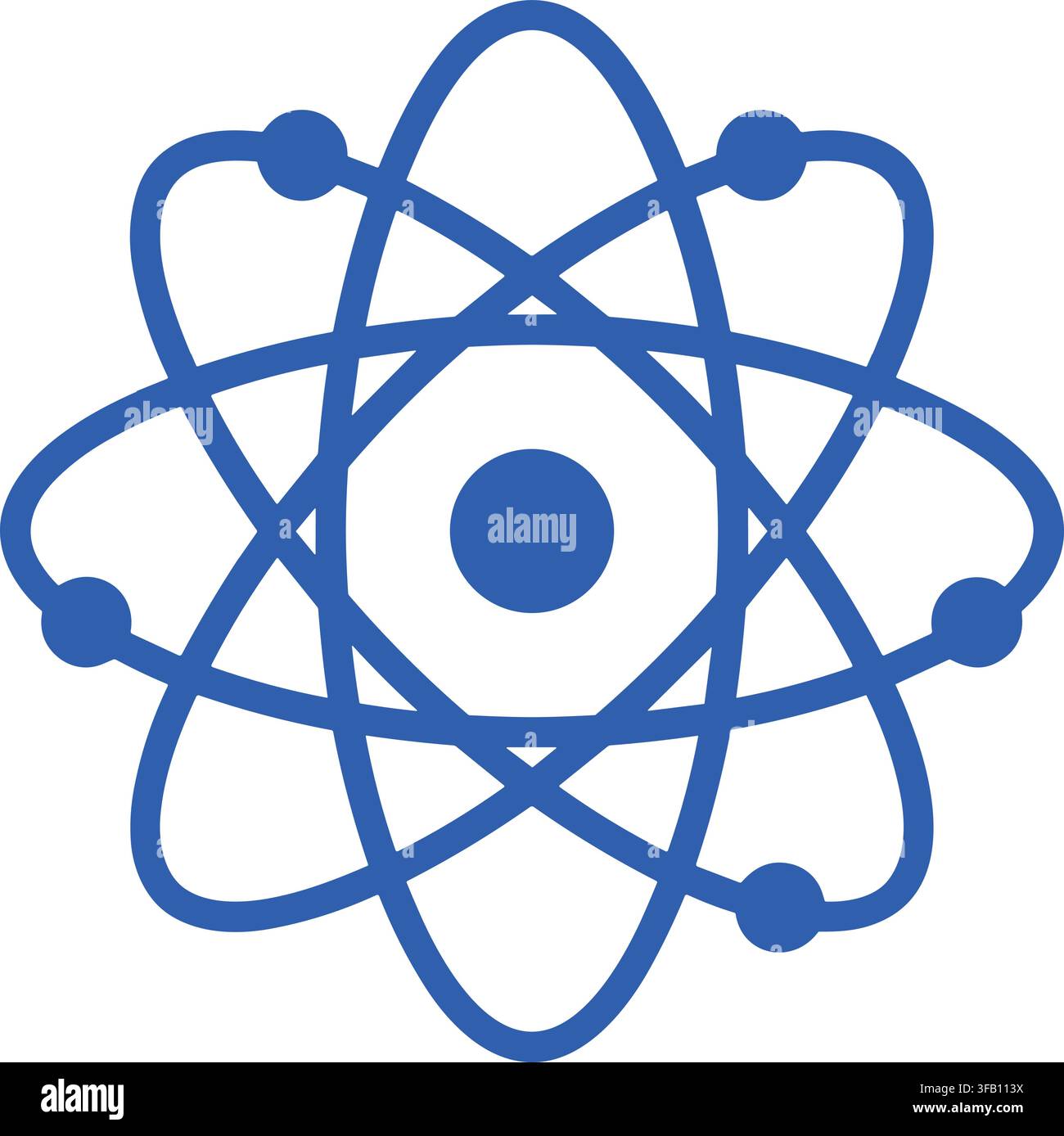 Orbital model atom Stock Vector Images - Alamy