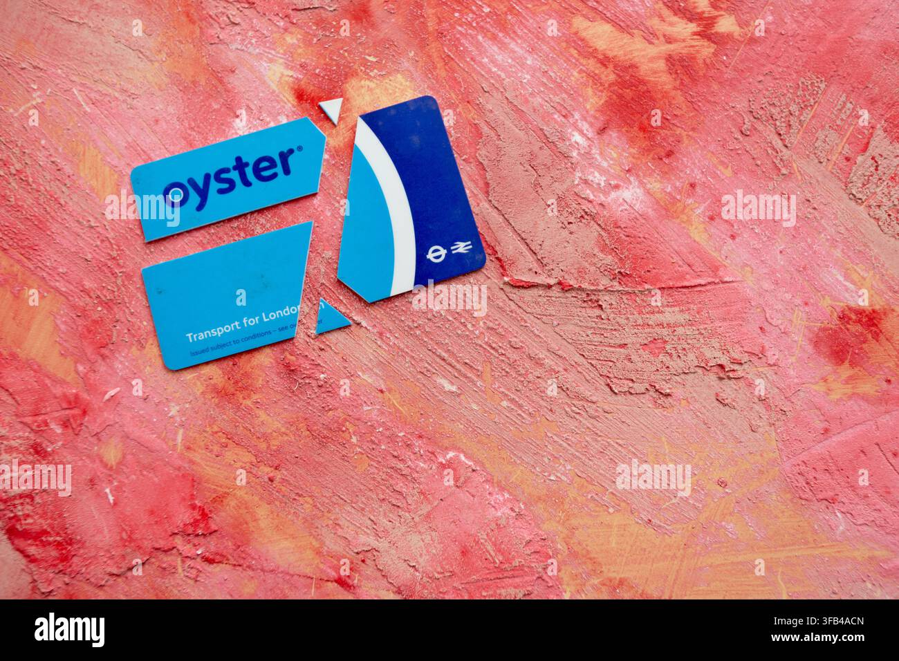 A Transport for London prepaid contactless Oyster card is essential for getting about in the UK's capital especially as the buses don't accept cash. Stock Photo