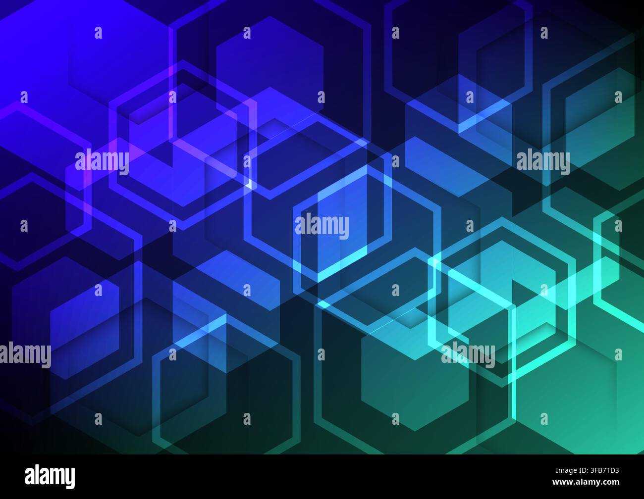 Abstract background with colorful hexagon shape, stock vector Stock Vector