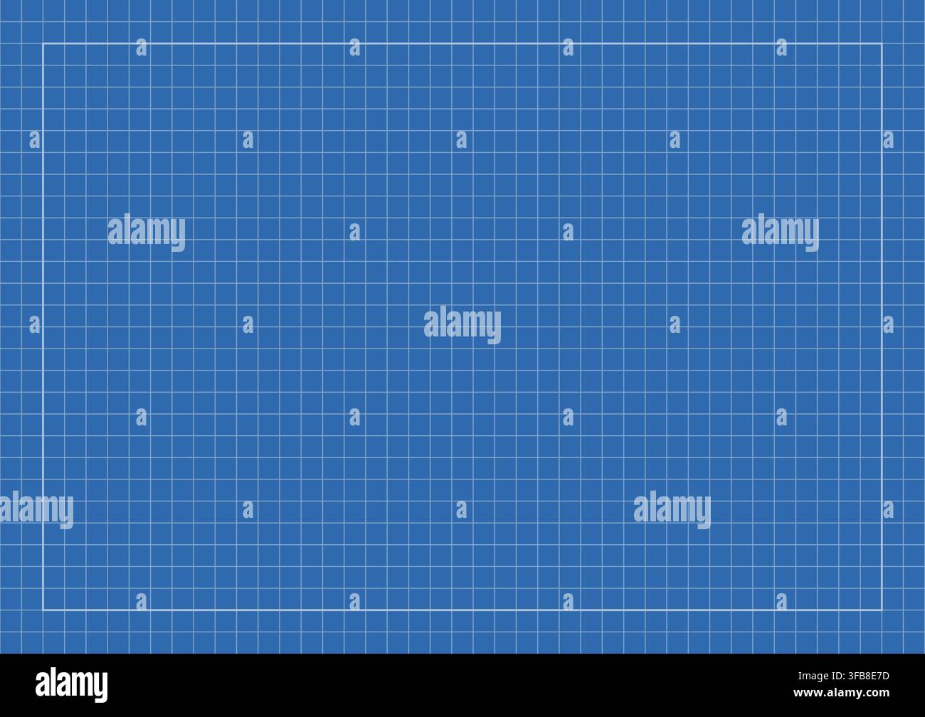 Blueprint grid background. Stock Vector