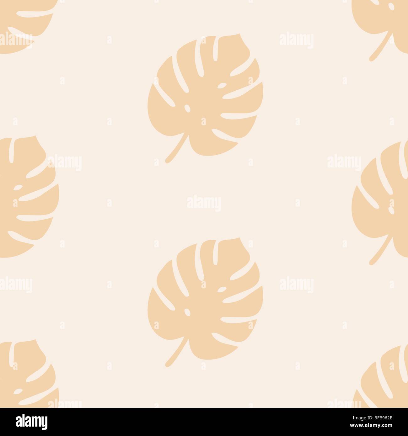 Bold tropical pattern with large monstera leaves. Perfect for textile and packaging. Stock Vector