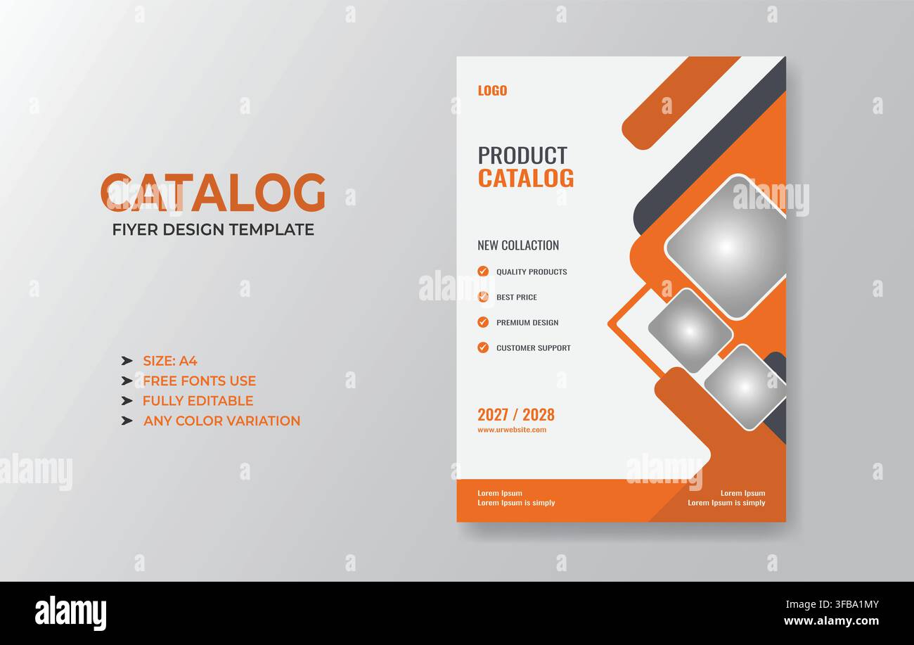 Business Catalog Flyer Template Stock Vector
