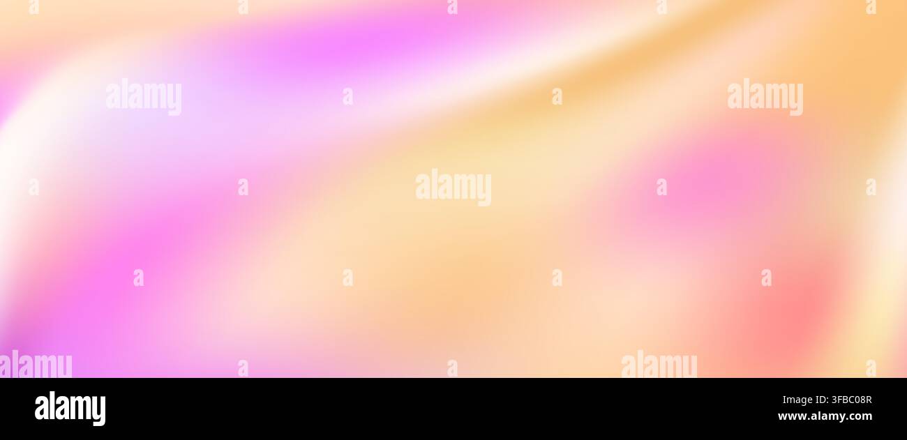 Abstract blurred peach and pink gradient background with soft orange grain texture. Stock Vector
