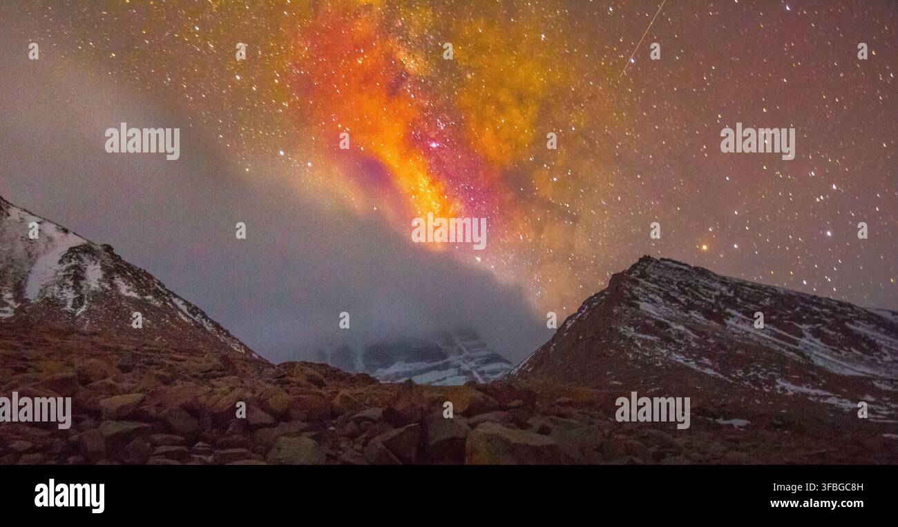 Colorful Milky Way Glows Above Mount Kailash At Night Stock Photo Alamy colorful-milky-way-glows-above-mount-kailash-at-night-stock-photo-alamy
