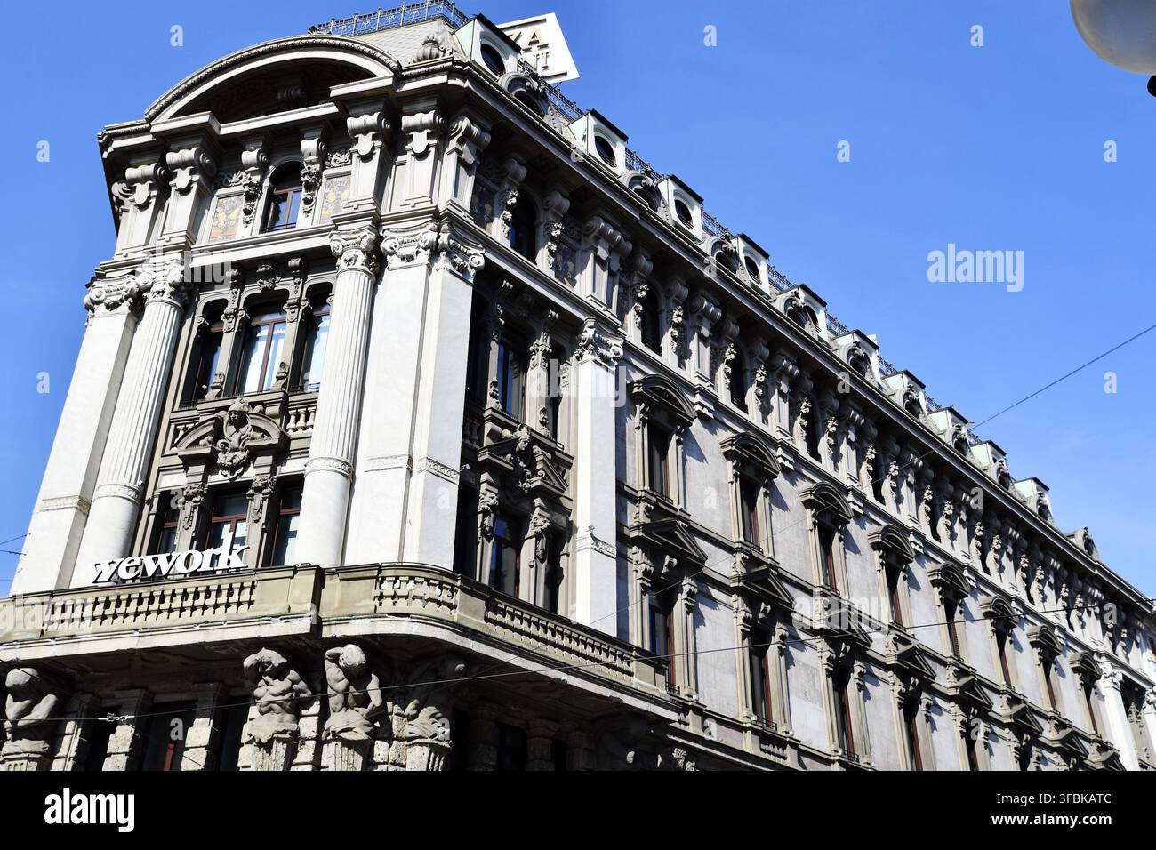 Wework Plaform in Milano - Italy Stock Photo