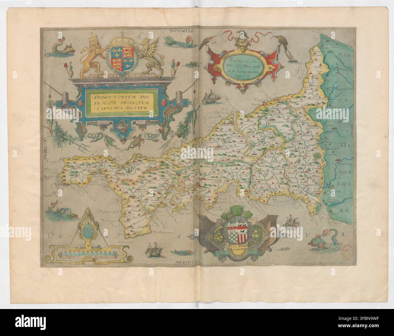 Map of elizabethan england hi-res stock photography and images - Alamy