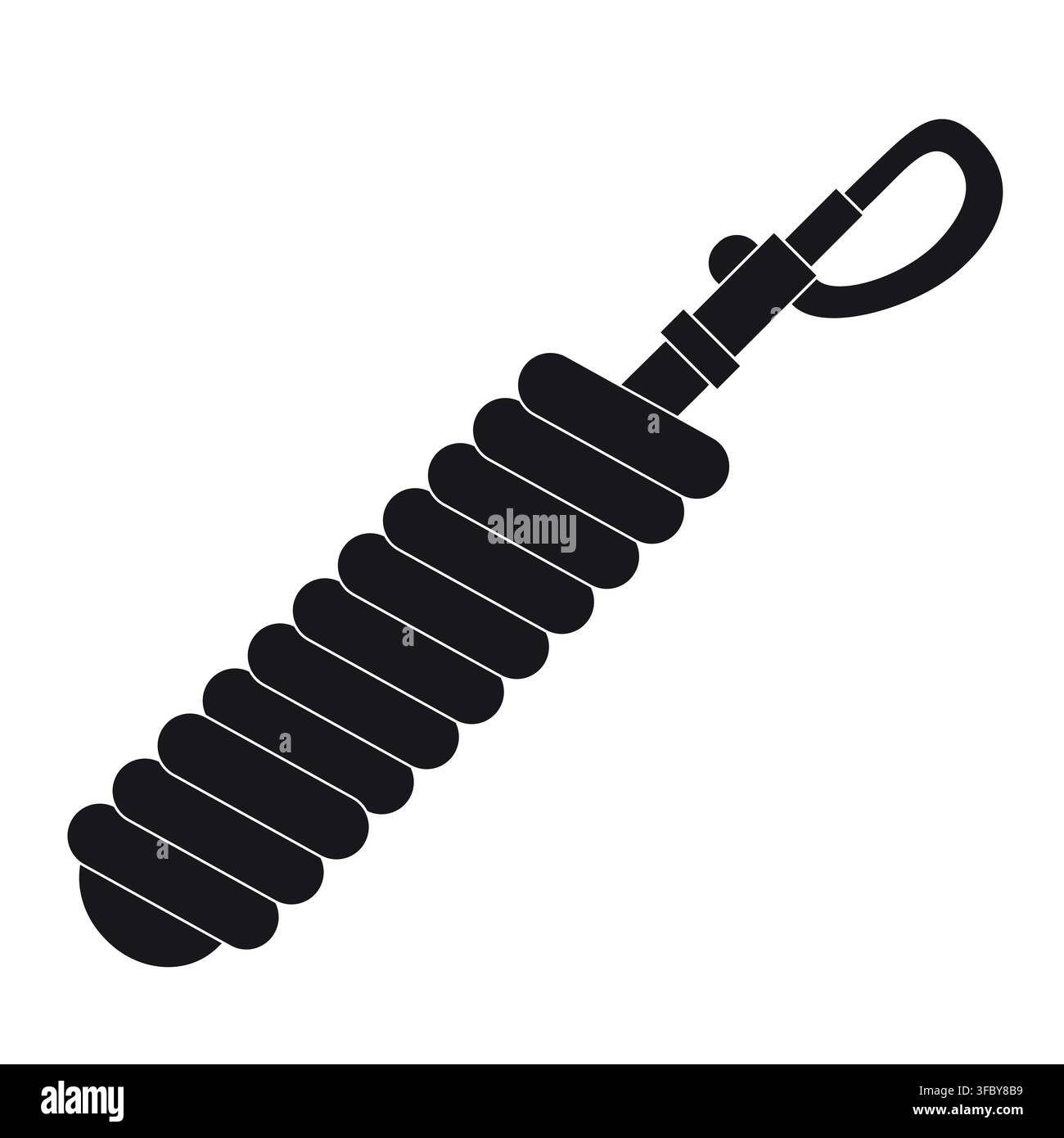 Vector flat colored horse lead rope Stock Vector