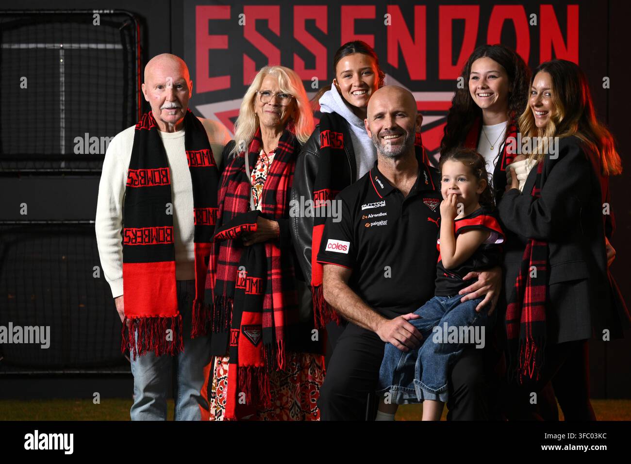 Newly appointed Essendon Bombers Senior Coach Mark McVeigh poses for a ...
