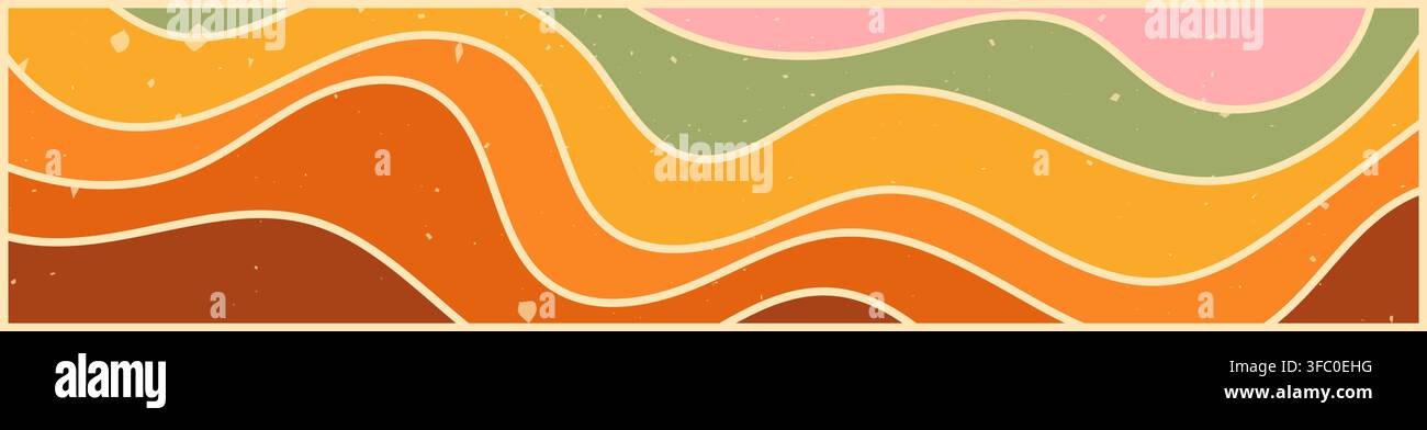 Bright groovy waves in a zebra style. Stock Vector