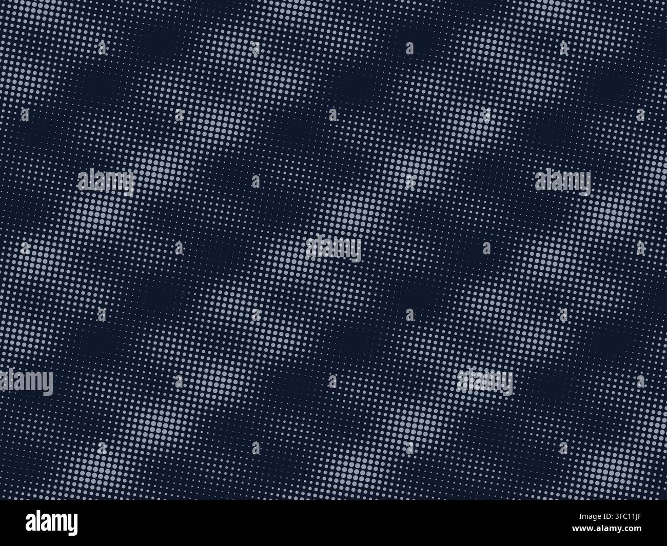 Blue Halftone Dot Pattern Background with Soft Abstract Gradient and Light Texture Stock Vector