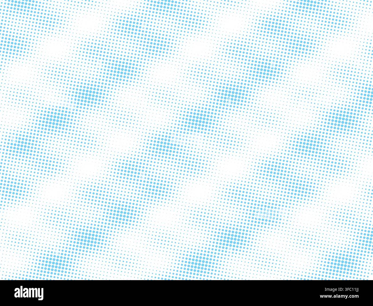 Blue Halftone Dot Pattern Background with Soft Abstract Gradient and Light Texture Stock Vector