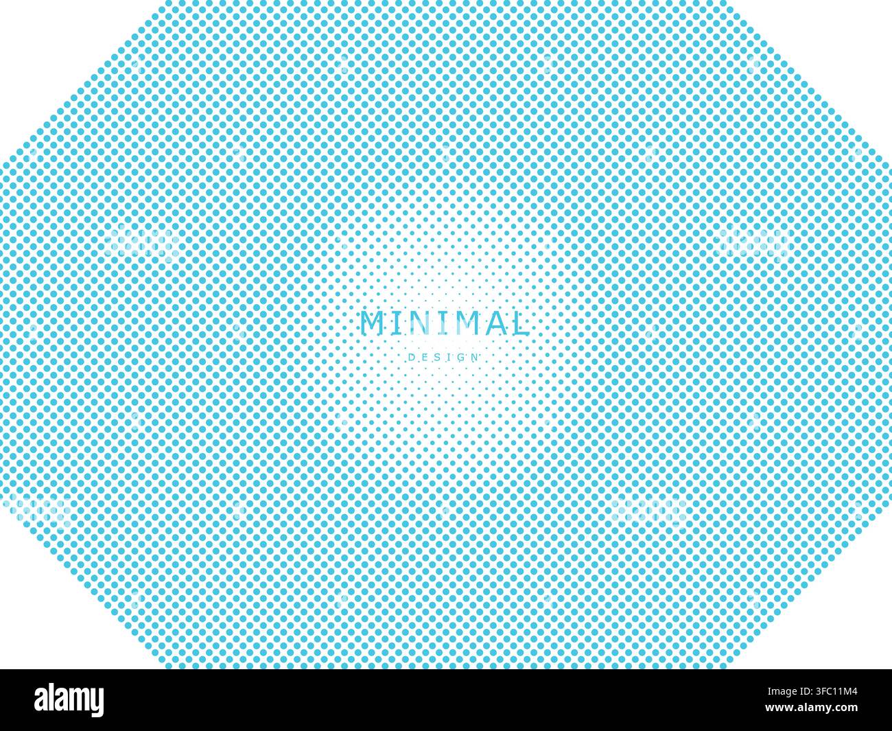 Minimal Halftone Dot Background with Geometric Shape and Warm Beige Gradient Stock Vector