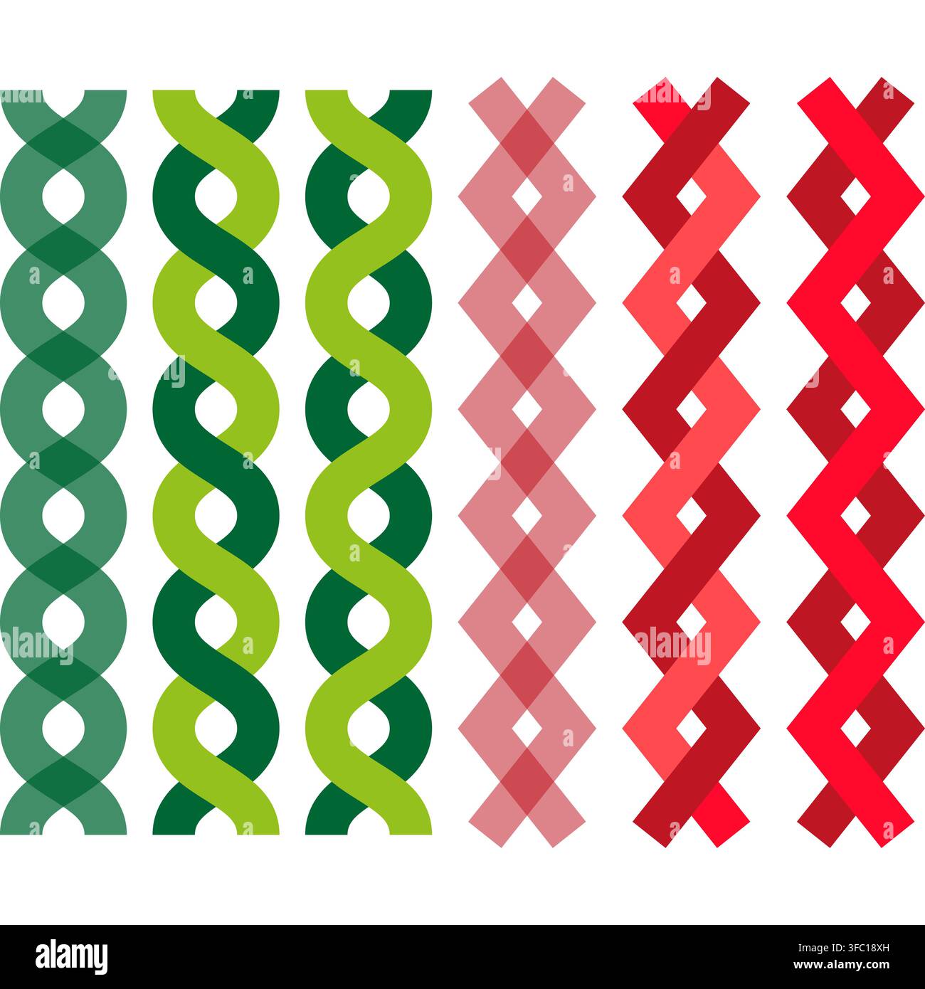 Chain link abstract vector pattern features intertwined cross line. It represents creative connection background. eps 10 Stock Vector