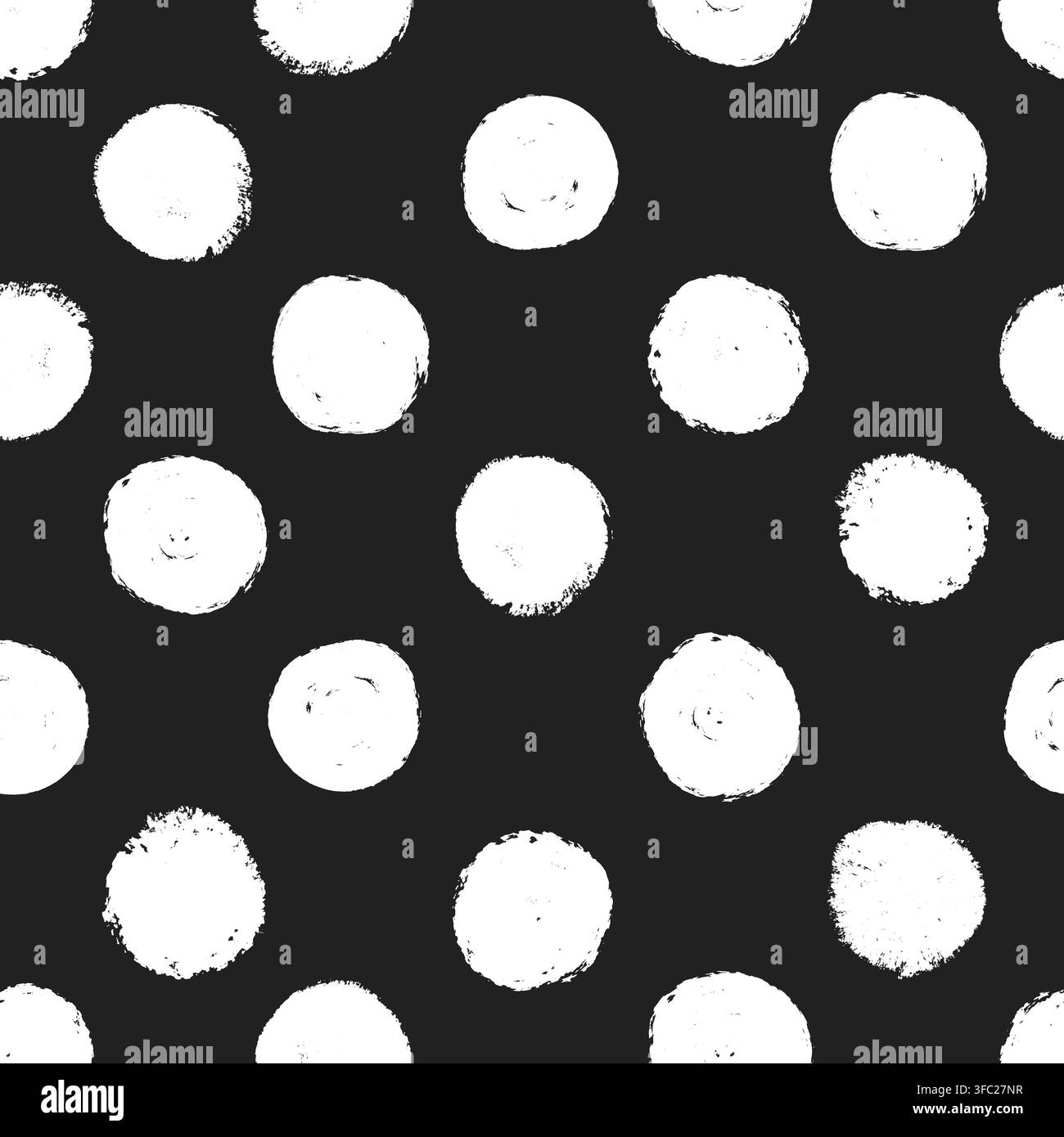 Seamless polkadot pattern with colorful confetti circles creates a playful birthday texture vector illustration background. Stock Vector