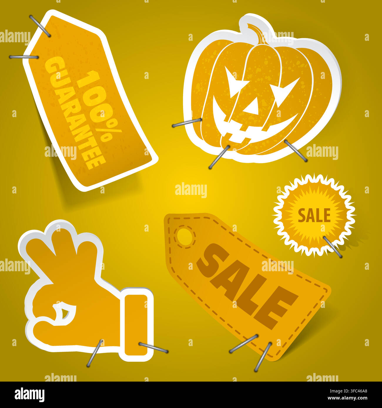 Collect Sticker and Tags, element for design, eps10 vector illustration Stock Vector