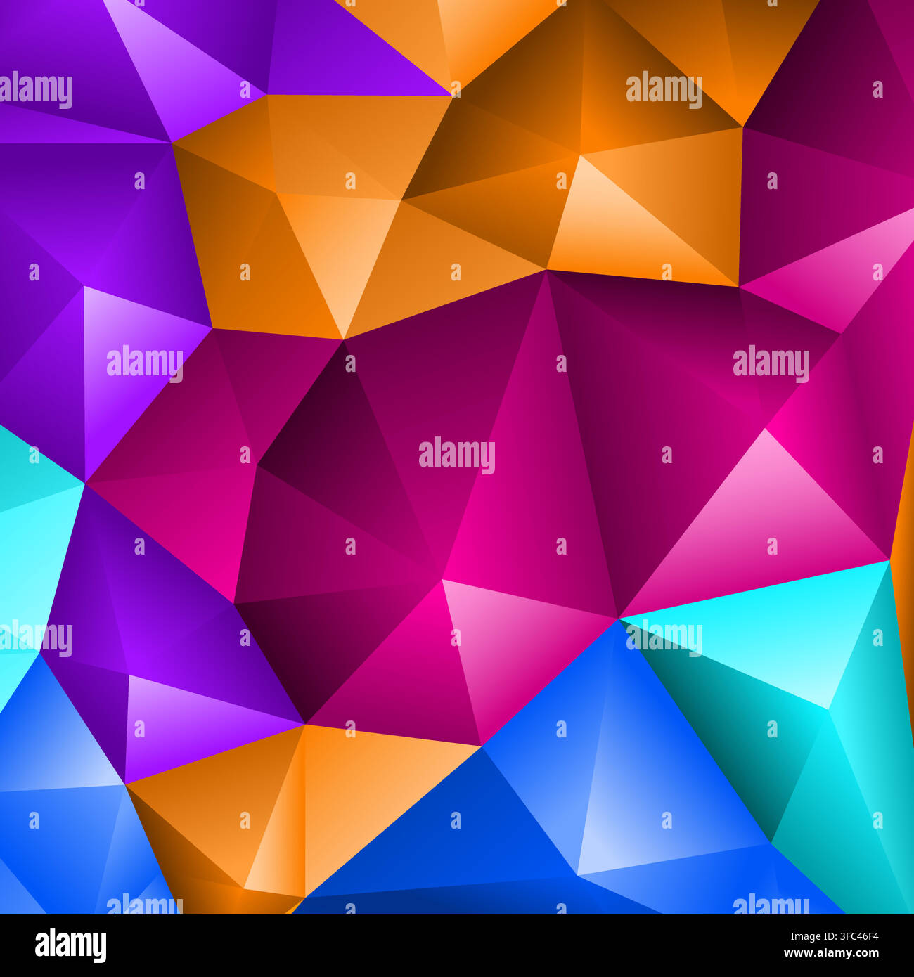 Multicolored Abstract Mosaic Pattern, vector background for design Stock Vector