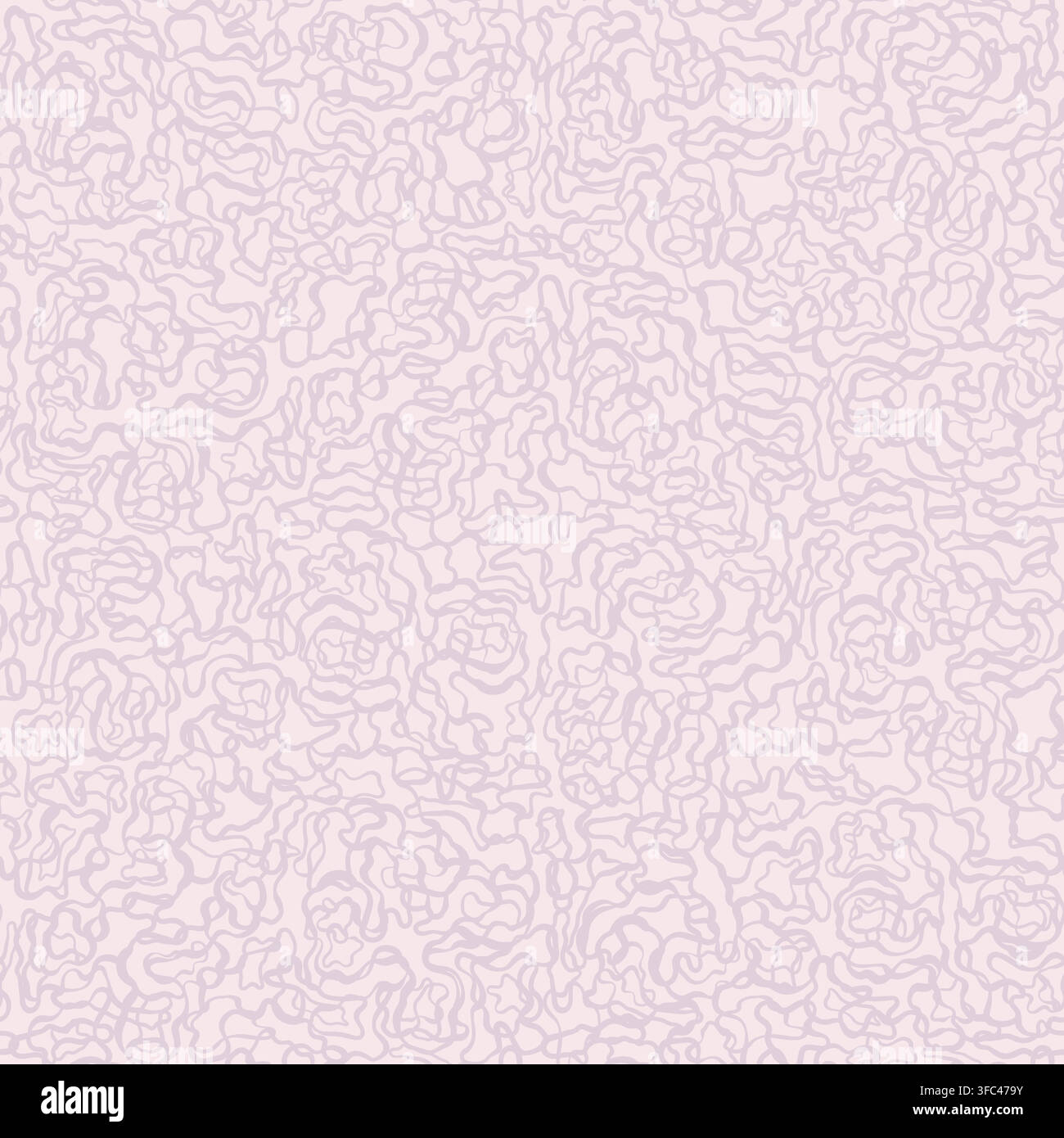 Flowing contours seamless pink abstract pattern Stock Vector