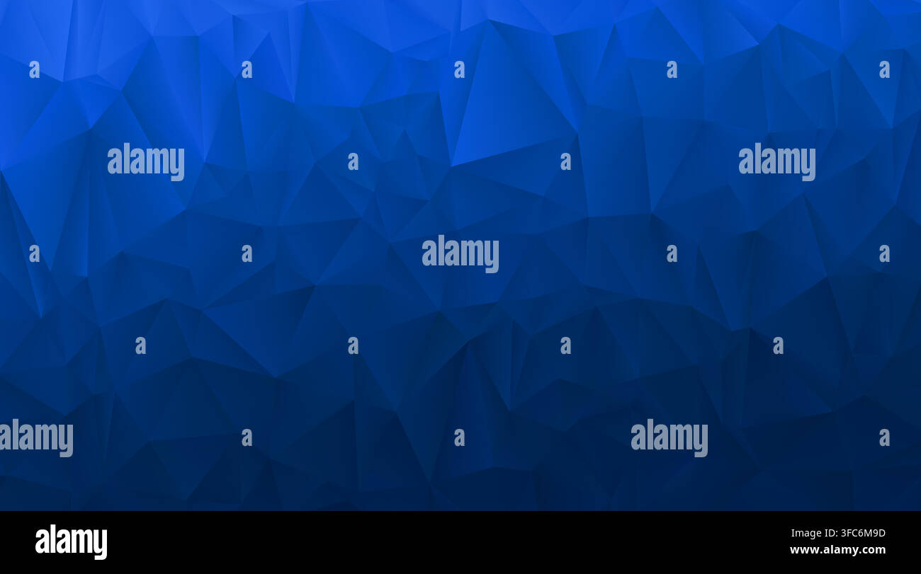 Blue triangle background. Winter Christmas bg. Blue low poly Stock Vector