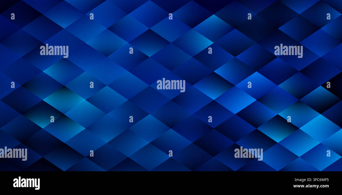 Blue triangle background. Winter Christmas bg. Blue low poly Stock Vector