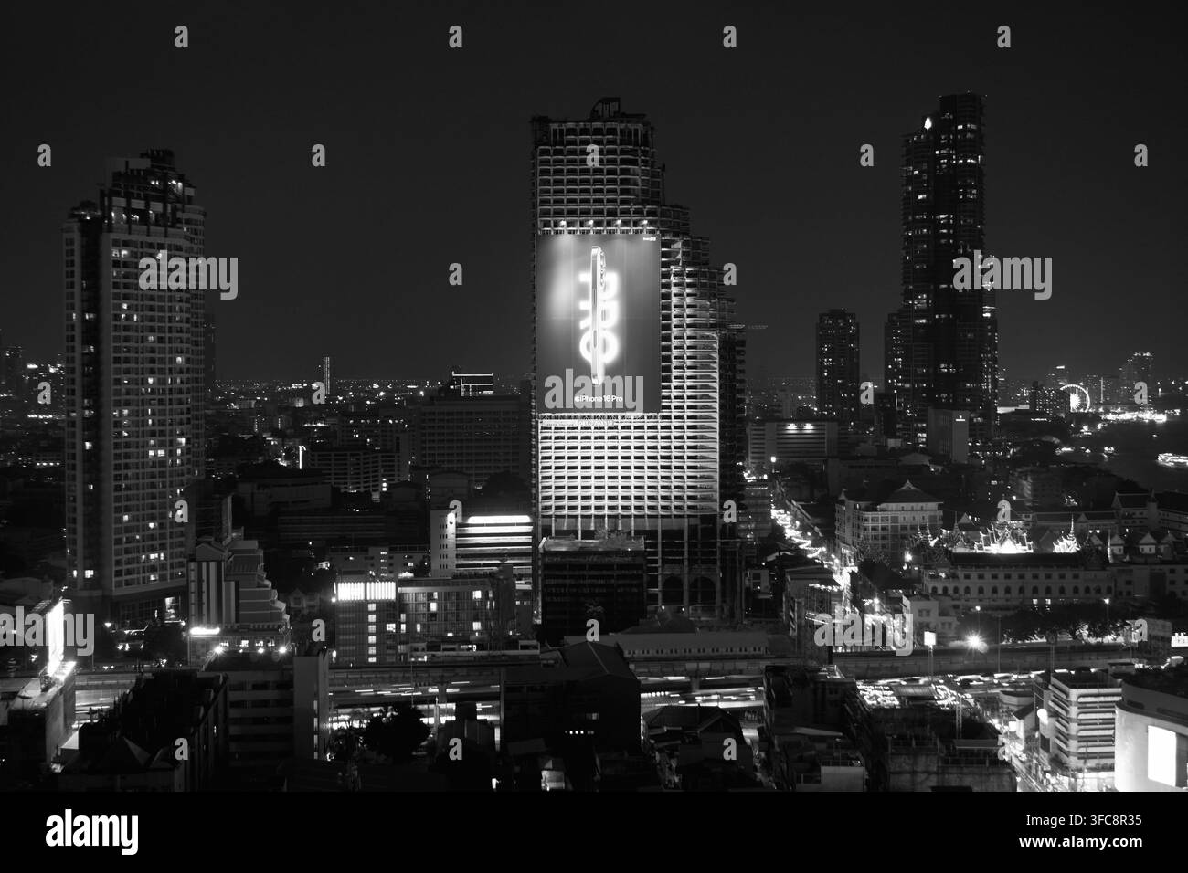 Bangkok thailand cityscape Black and White Stock Photos & Images