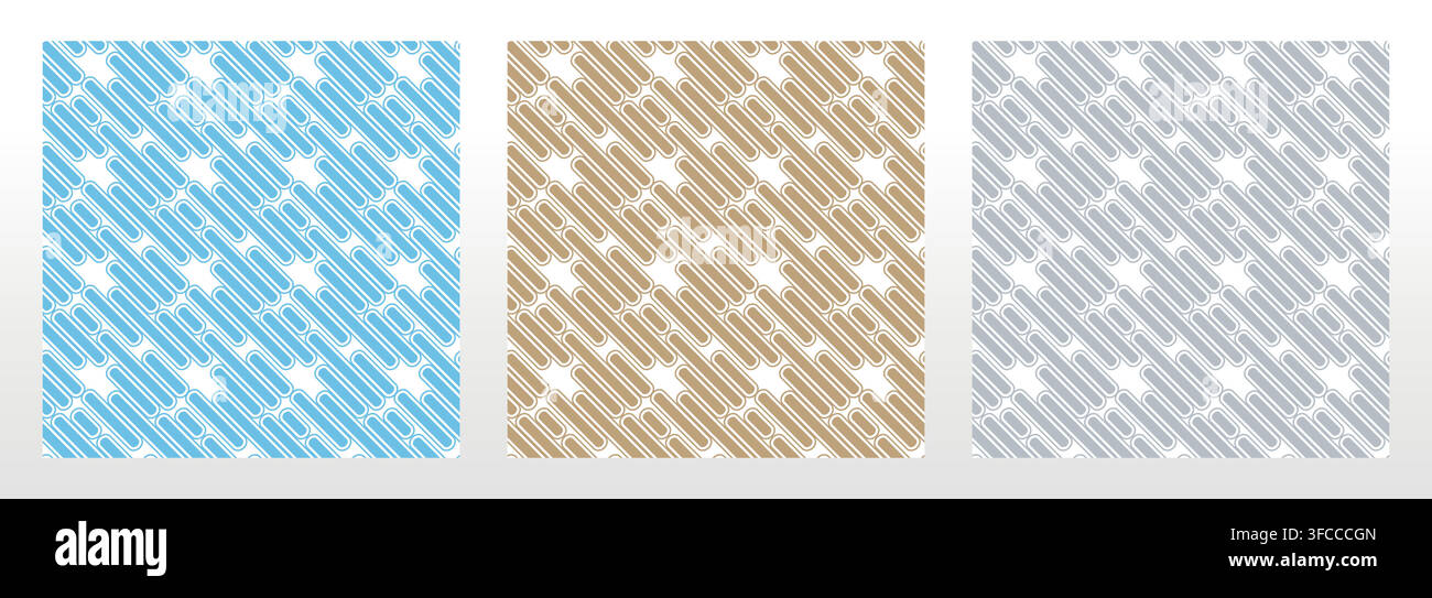 Set of abstract geometric patterns. Seamless vector backgrounds. Colored ornaments Graphic modern patterns Simple lattice graphic design Stock Vector