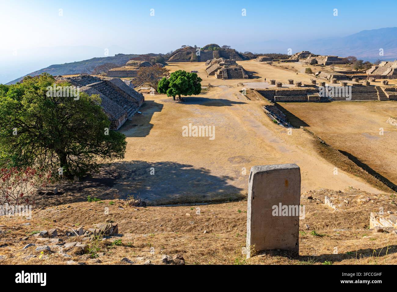 Ancient ruins Monte Alban - the ruins of the Zapotec civilization