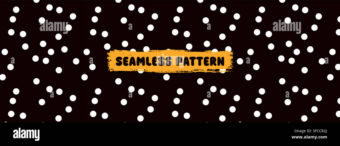 Polka dot seamless pattern for backgrounds and prints. Stock Vector