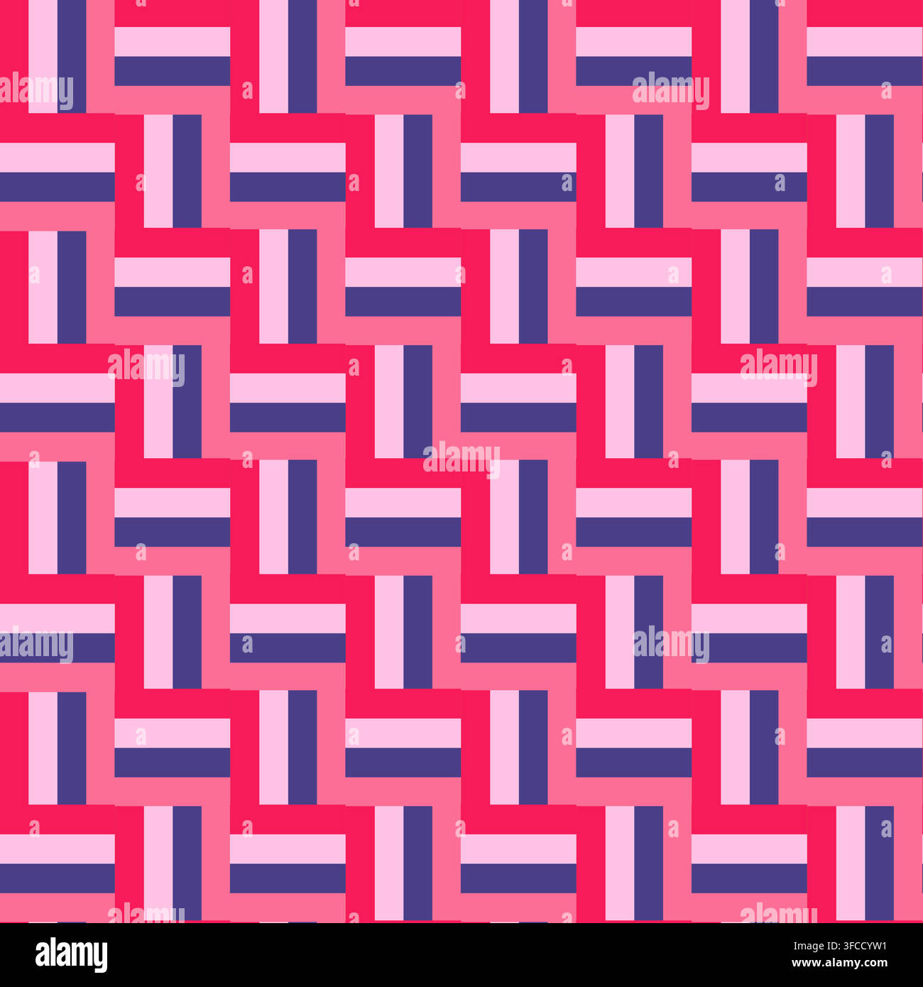 Pink Navy Woven Geometric Vector Stock Vector