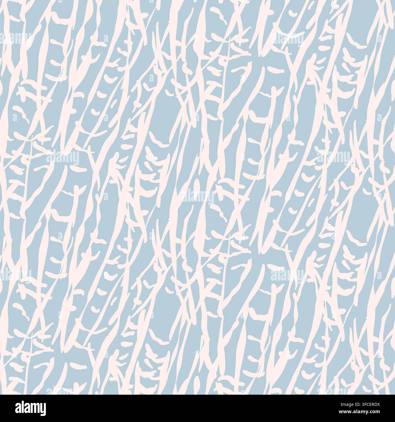Natural seamless light blue pattern branches Stock Vector